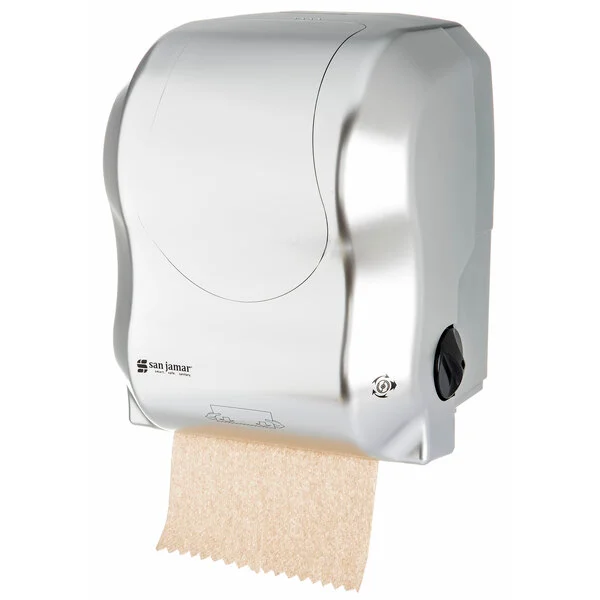 San Jamar T7470SS Simplicity Essence Summit Stainless Steel Look Hands Free Paper Towel Dispenser San Jamar T7470SS Simplicity Essence Summit Stainless Steel Look Hands Free Paper Towel Dispenser