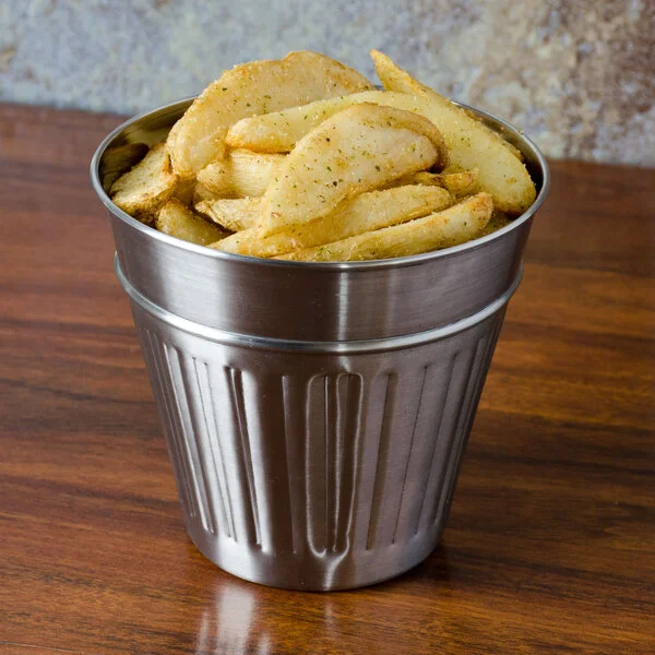 American Metalcraft OSCAR2 32 oz. Mini Stainless Steel Round Trash Can American Metalcraft OSCAR2 32 oz. Mini Stainless Steel Round Trash Can