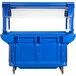Cambro VBRU5186 Navy Blue 5' Versa Ultra Food / Salad Bar with Storage and Standard Casters Cambro VBRU5186 Navy Blue 5' Versa Ultra Food / Salad Bar with Storage and Standard Casters