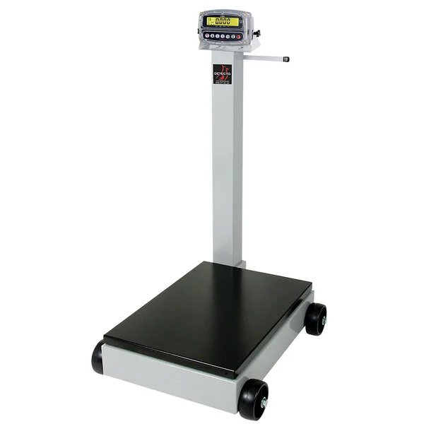 Cardinal Detecto 8852F-190 1000 lb. / 440 kg. Portable Digital Floor Scale with 190 Indicator and Tower Display, Legal for Trade Cardinal Detecto 8852F-190 1000 lb. / 440 kg. Portable Digital Floor Scale with 190 Indicator and Tower Display, Legal for Trade