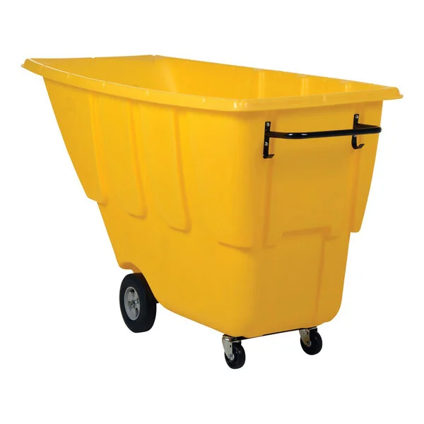 Vestil TDT-100-LD-YELLOW 1 Cu. Yd. Yellow Light-Duty Bulk Tilt Truck - 850 lb. Capacity Vestil TDT-100-LD-YELLOW 1 Cu. Yd. Yellow Light-Duty Bulk Tilt Truck - 850 lb. Capacity