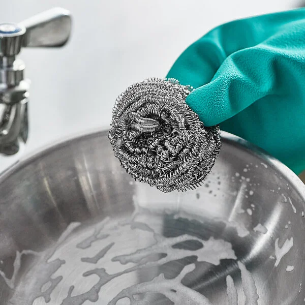 3M Scotch-BriteTM 70007051884 Stainless Steel Scrubber - 2/Pack