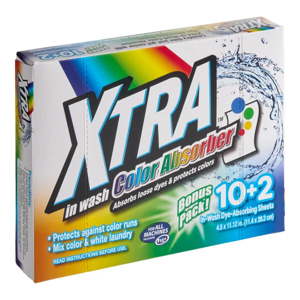 XTRA 12-Count In-Wash Color Absorber Sheets - 144/Case XTRA 12-Count In-Wash Color Absorber Sheets - 144/Case