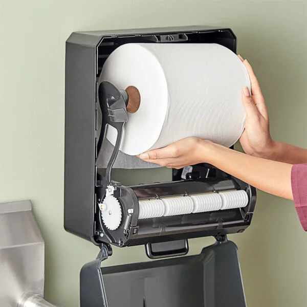 Tork Premium Embossed White 1-Ply Paper Towel Roll H80, 600 Feet / Roll - 6/Case Tork Premium Embossed White 1-Ply Paper Towel Roll H80, 600 Feet / Roll - 6/Case