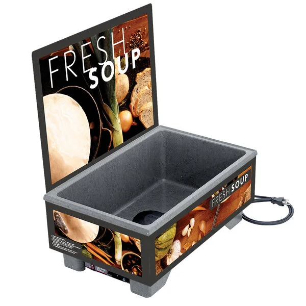 Vollrath 720200102 Tuscan Soup Merchandiser Base with Menu Board - 120V, 1000W