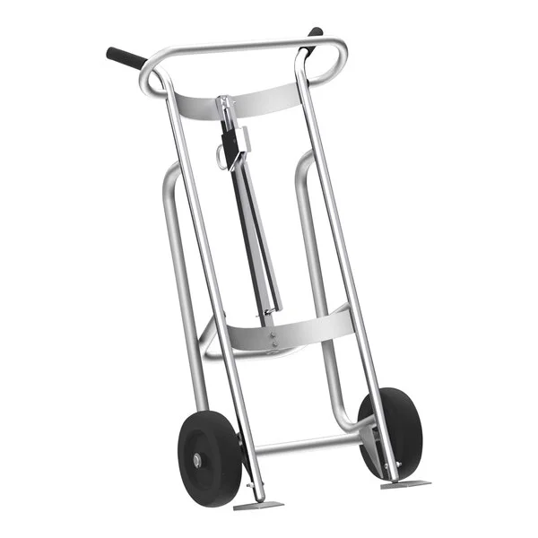 Valley Craft 1,000 lb. 2-Wheel Aluminum Drum Truck with Mold-On Rubber Wheels F81770A3