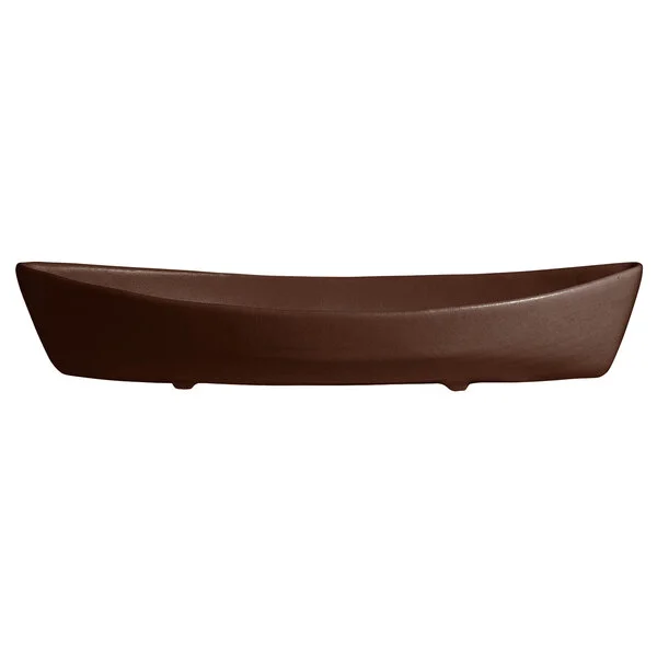 G.E.T. Enterprises BT031MC Bugambilia 6.9 Qt. Classic Textured Finish Mocha Resin-Coated Aluminum Deep Boat
