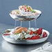 American Metalcraft DWHSEA18 169 oz. Stainless Steel Double Wall Seafood Tray with Hammered Finish - 17 1/2 American Metalcraft DWHSEA18 169 oz. Stainless Steel Double Wall Seafood Tray with Hammered Finish - 17 1/2