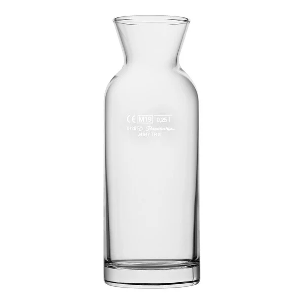 Pasabahce Village from Steelite International 12 oz. Glass Carafe with 8.45 oz. Fill Line - 12/Pack Pasabahce Village from Steelite International 12 oz. Glass Carafe with 8.45 oz. Fill Line - 12/Pack