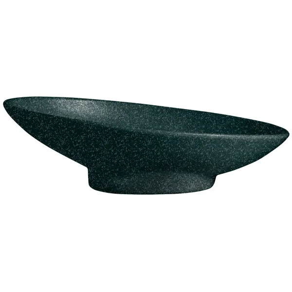 G.E.T. Enterprises BO204-MOD-J Bugambilia 1.4 Qt. Smooth MOD Finish Jade Granite Resin-Coated Aluminum Deep Large Oval Sphere
