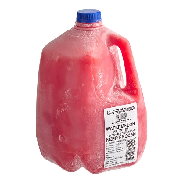 Aguas Frescas de Mexico Watermelon Agua Fresca 4:1 Concentrate 1 Gallon - 4/Case Aguas Frescas de Mexico Watermelon Agua Fresca 4:1 Concentrate 1 Gallon - 4/Case