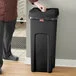 Rubbermaid® 6903569BKKIT Untouchable 92 Qt. / 23 Gallon Black Square Trash Can with Drop Shot Lid Rubbermaid® 6903569BKKIT Untouchable 92 Qt. / 23 Gallon Black Square Trash Can with Drop Shot Lid
