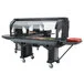 Cambro VBRLHD6110 Black 6' Versa Food / Salad Bar with Heavy Duty Casters - Low Height Cambro VBRLHD6110 Black 6' Versa Food / Salad Bar with Heavy Duty Casters - Low Height