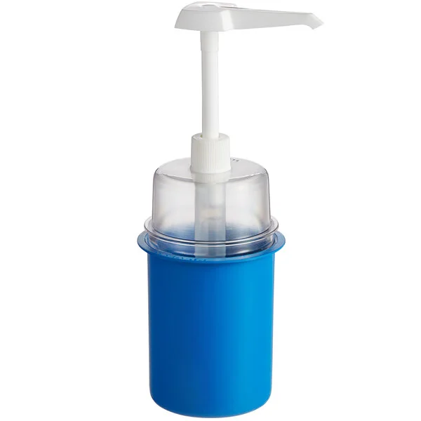 Steril-Sil 30 oz. Blue Condiment Dispenser Kit with 1 oz. Pump and Dome Top Lid Steril-Sil 30 oz. Blue Condiment Dispenser Kit with 1 oz. Pump and Dome Top Lid