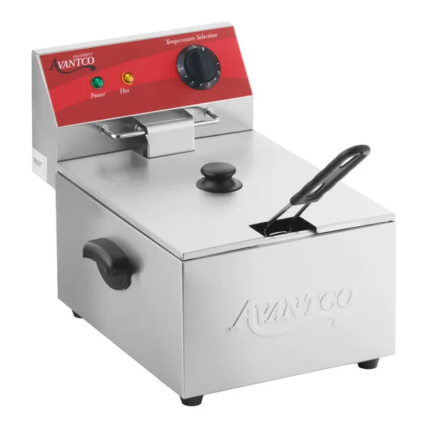 Avantco F100 10 lb. Electric Countertop Fryer - 120V, 1750W Avantco F100 10 lb. Electric Countertop Fryer - 120V, 1750W