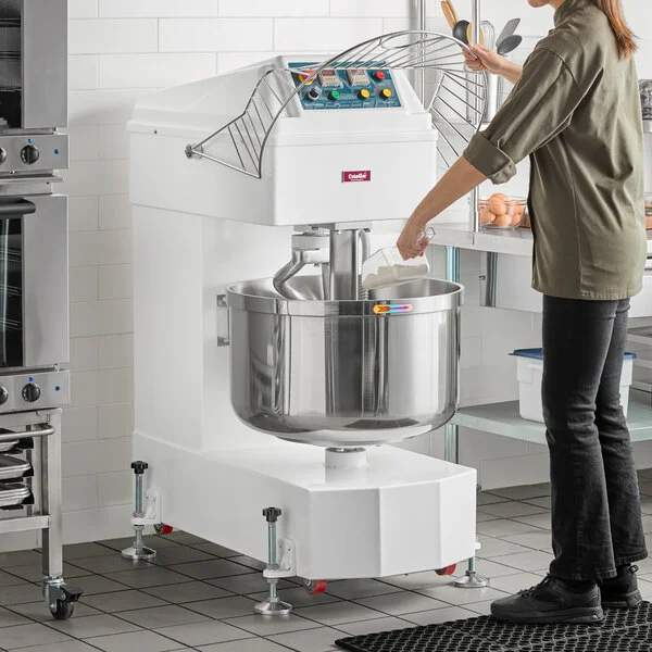 Estella SM100 100 Qt. / 140 lb. Two-Speed Spiral Dough Mixer - 240V, 3 Phase, 8 1/2 HP Estella SM100 100 Qt. / 140 lb. Two-Speed Spiral Dough Mixer - 240V, 3 Phase, 8 1/2 HP