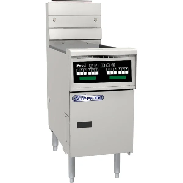 Pitco® SSH75-C Solofilter Solstice Supreme Natural Gas 75 lb. Floor Fryer with Intellifry Computer Controls - 105,000 BTU Pitco® SSH75-C Solofilter Solstice Supreme Natural Gas 75 lb. Floor Fryer with Intellifry Computer Controls - 105,000 BTU