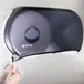 San Jamar R4000TBK Twin Classic Double Roll Jumbo Toilet Tissue Dispenser - Black Pearl San Jamar R4000TBK Twin Classic Double Roll Jumbo Toilet Tissue Dispenser - Black Pearl