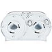 San Jamar R4000TBK Twin Classic Double Roll Jumbo Toilet Tissue Dispenser - Black Pearl San Jamar R4000TBK Twin Classic Double Roll Jumbo Toilet Tissue Dispenser - Black Pearl