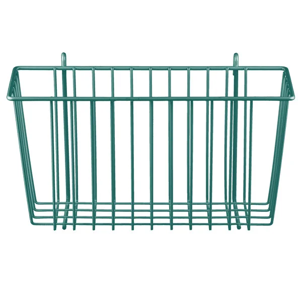 Metro H209K3 Metroseal Green Storage Basket for Wire Shelving 13 3/8