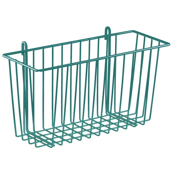 Metro H209K3 Metroseal Green Storage Basket for Wire Shelving 13 3/8 Metro H209K3 Metroseal Green Storage Basket for Wire Shelving 13 3/8