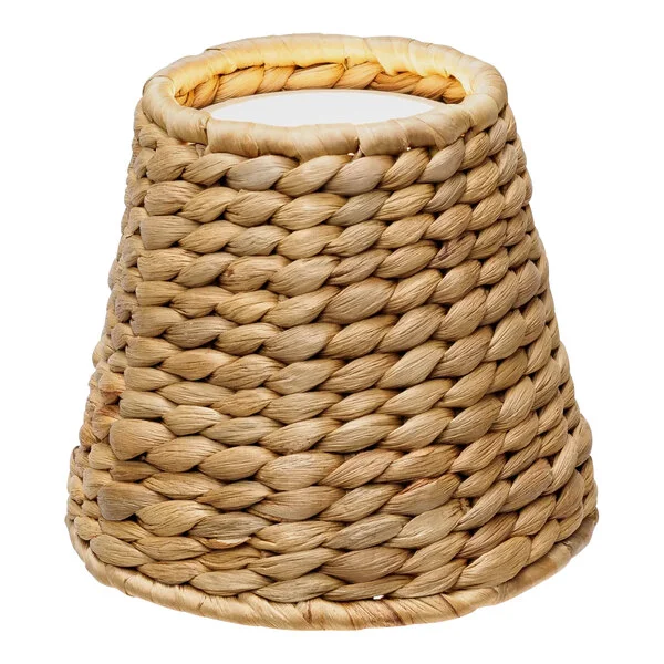 Zafferano America Empire Water Hyacinth Woven Lampshade for Poldina Lamps
