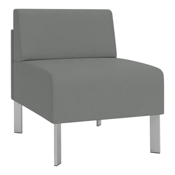 Lesro Luxe Lounge Series Open House Asteroid Fabric Guest Chair with Steel Legs Lesro Luxe Lounge Series Open House Asteroid Fabric Guest Chair with Steel Legs