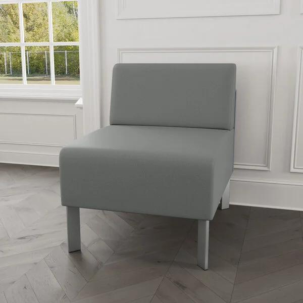 Lesro Luxe Lounge Series Open House Asteroid Fabric Guest Chair with Steel Legs Lesro Luxe Lounge Series Open House Asteroid Fabric Guest Chair with Steel Legs