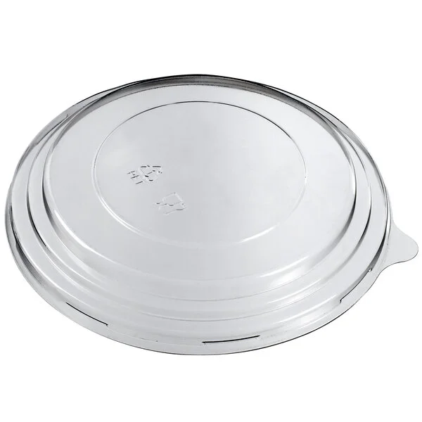 Solia Clear Plastic Lid for 16.9 oz. / 25.3 oz. / 33.8 oz. Kraft Salad Bowls - 300/Case Solia Clear Plastic Lid for 16.9 oz. / 25.3 oz. / 33.8 oz. Kraft Salad Bowls - 300/Case
