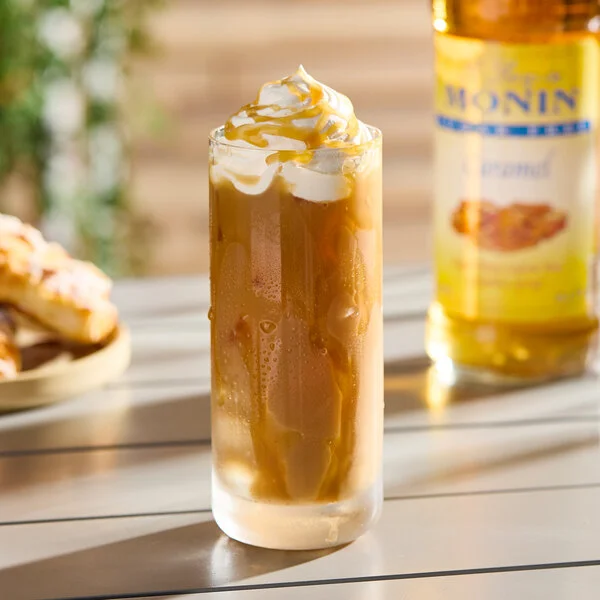 Monin Sugar-Free Caramel Flavoring Syrup 750 mL