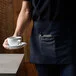 Choice Navy Blue Poly-Cotton Standard Waist Apron with 3 Pockets - 12 Choice Navy Blue Poly-Cotton Standard Waist Apron with 3 Pockets - 12