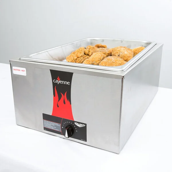 Vollrath 72000 Cayenne Full Size - Stainless Steel Countertop Warmer - 120V, 1000W
