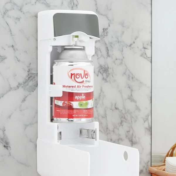 Noble 7.25 oz. Apple Ready-to-Use Metered Air Freshener Refill - 12/Case Noble 7.25 oz. Apple Ready-to-Use Metered Air Freshener Refill - 12/Case