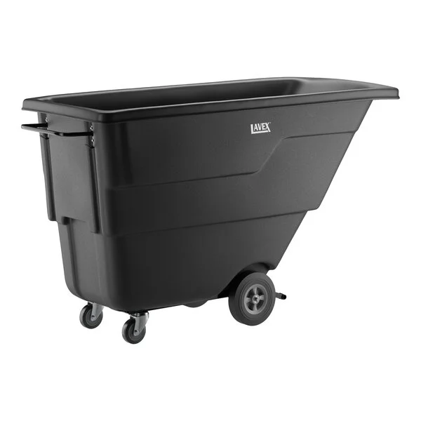 Lavex 1 Cubic Yard Black Light-Duty Tilt Truck / Trash Cart (850 lb. Capacity) Lavex 1 Cubic Yard Black Light-Duty Tilt Truck / Trash Cart (850 lb. Capacity)