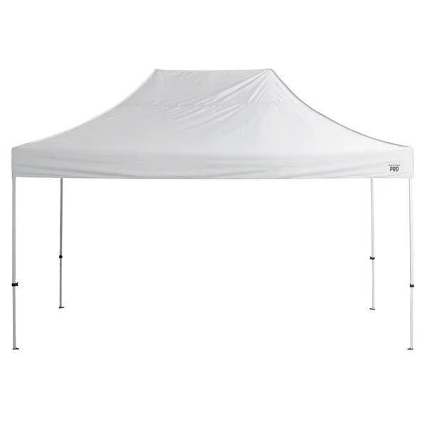 Backyard Pro Courtyard Series 10' x 15' White Straight Leg Regular-Duty Steel Instant Pop-Up Canopy Tent Backyard Pro Courtyard Series 10' x 15' White Straight Leg Regular-Duty Steel Instant Pop-Up Canopy Tent