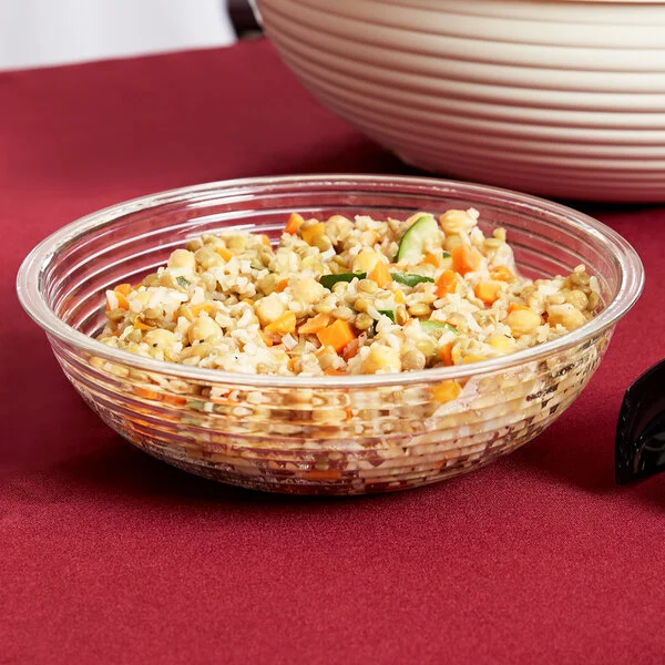 Cambro RSB8CW135 1.65 Qt. Clear Camwear® Round Ribbed Bowl Cambro RSB8CW135 1.65 Qt. Clear Camwear® Round Ribbed Bowl