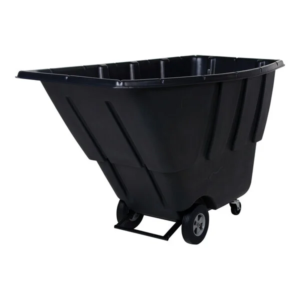Vestil TDT-100-LD-BLACK 1 Cu. Yd. Black Light-Duty Bulk Tilt Truck - 850 lb. Capacity Vestil TDT-100-LD-BLACK 1 Cu. Yd. Black Light-Duty Bulk Tilt Truck - 850 lb. Capacity