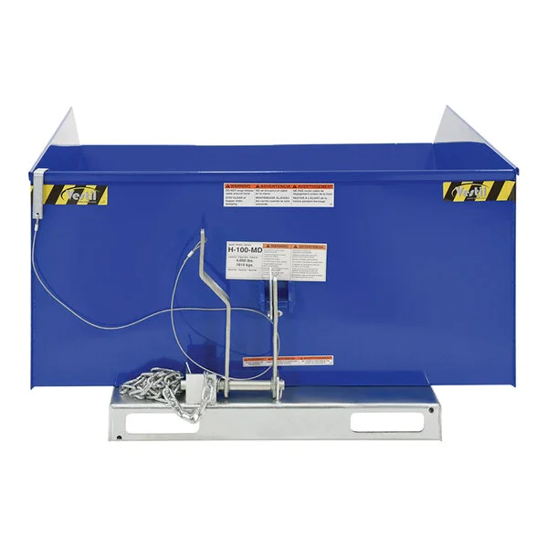 Vestil 1 Cubic Yard Medium-Duty Low-Profile Self-Dumping Steel Forklift Hopper H-100-MD - 4,000 lb. Capacity Vestil 1 Cubic Yard Medium-Duty Low-Profile Self-Dumping Steel Forklift Hopper H-100-MD - 4,000 lb. Capacity