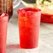 Choice 9 oz. Red Plastic Pebbled Tumbler - 12/Pack Choice 9 oz. Red Plastic Pebbled Tumbler - 12/Pack