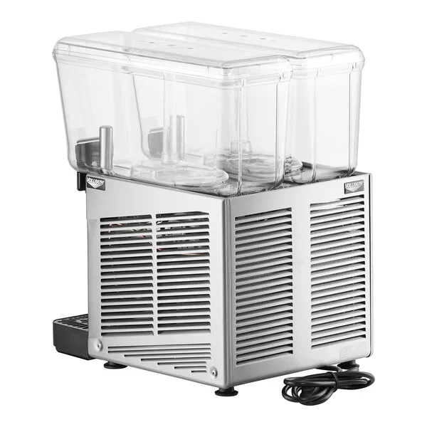 Vollrath VBBD2-37-F Double 3.17 Gallon Bowl Refrigerated Beverage Dispenser with Fountain Spray Circulation - 115V Vollrath VBBD2-37-F Double 3.17 Gallon Bowl Refrigerated Beverage Dispenser with Fountain Spray Circulation - 115V