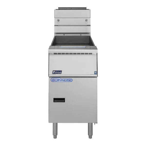 Pitco SSH75-2FD Solofilter Solstice Supreme Liquid Propane 150 lb. 2 Unit Floor Fryer with Solid State Thermostatic Controls - 210,000 BTU Pitco SSH75-2FD Solofilter Solstice Supreme Liquid Propane 150 lb. 2 Unit Floor Fryer with Solid State Thermostatic Controls - 210,000 BTU