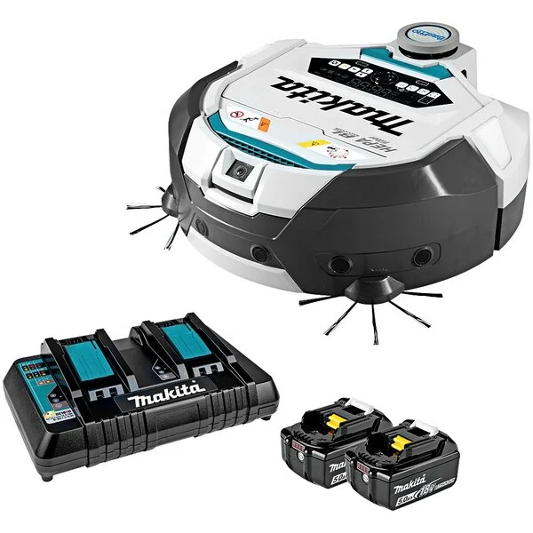 Makita DRC300PT 18V X2 LXT Lithium Ion 36V Cordless Robotic Vacuum Kit with HEPA Filtration 5.0 Ah