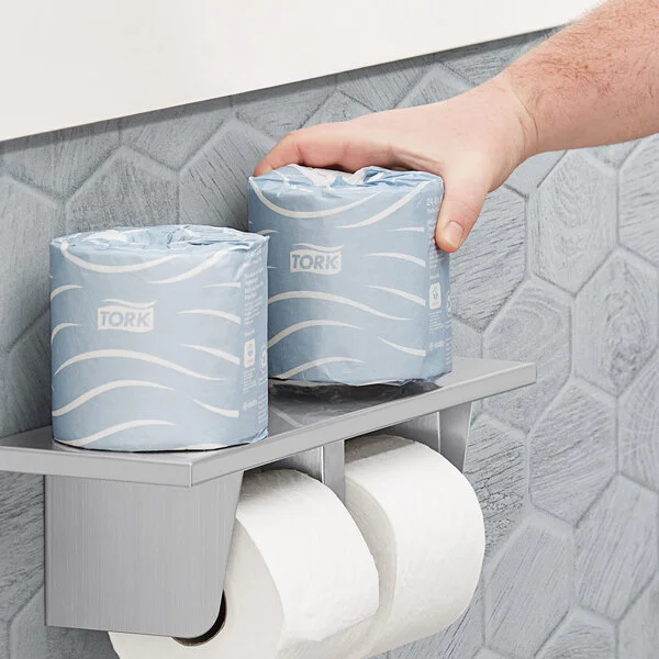 Tork Advanced T24 Individually Wrapped 2-Ply Standard 500 Sheet Toilet Paper Roll 4 Tork Advanced T24 Individually Wrapped 2-Ply Standard 500 Sheet Toilet Paper Roll 4