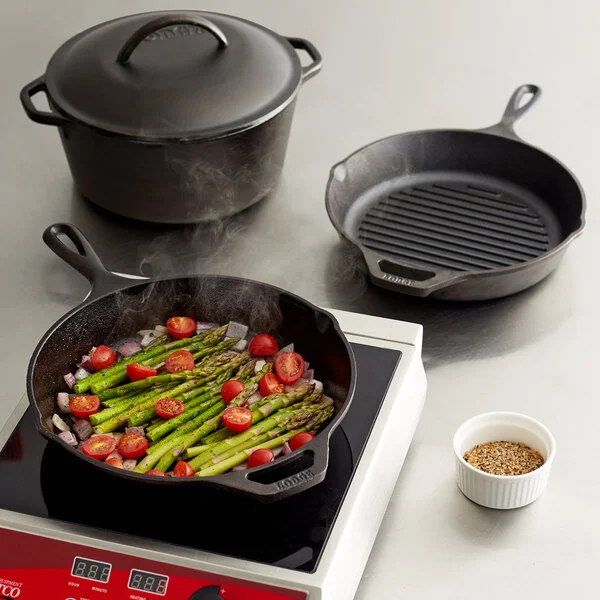 Lodge 4-Piece Pre-Seasoned Cast Iron Cookware Set - Includes 10 1/4 Lodge 4-Piece Pre-Seasoned Cast Iron Cookware Set - Includes 10 1/4