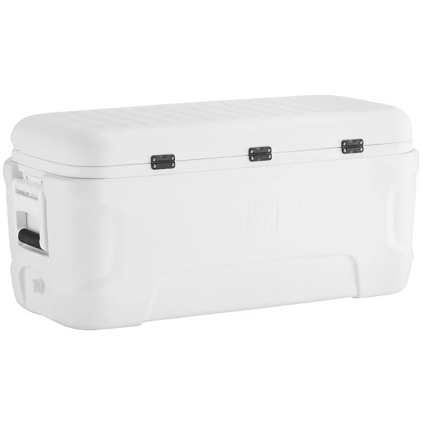 Igloo 50073 Marine Contour 120 Qt. White Cooler with Comfort Grip Side Handles Igloo 50073 Marine Contour 120 Qt. White Cooler with Comfort Grip Side Handles