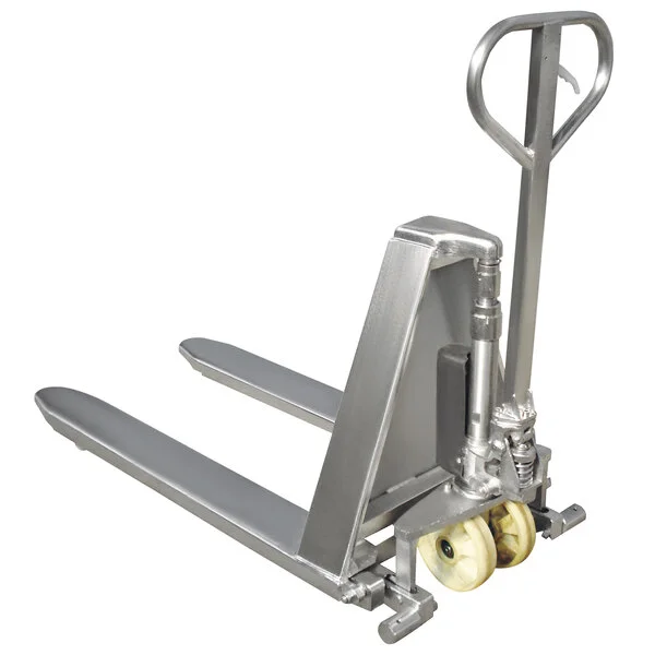 Wesco Industrial Products 272859 2,200 lb. Stainless Steel Manual Telescoping High Lift Pallet Truck Wesco Industrial Products 272859 2,200 lb. Stainless Steel Manual Telescoping High Lift Pallet Truck
