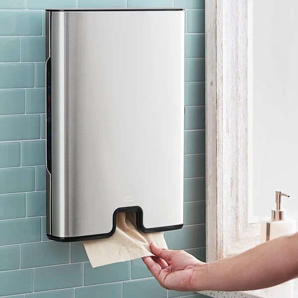 Tork Image Xpress 463002 Stainless Steel Wall-Mount Manual Multifold Paper Towel Dispenser H2 Tork Image Xpress 463002 Stainless Steel Wall-Mount Manual Multifold Paper Towel Dispenser H2