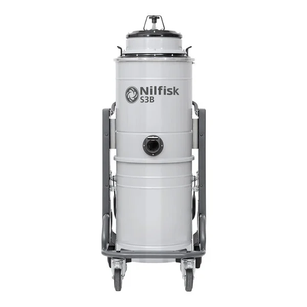 Nilfisk S3BN1 L100 FM 26 Gallon Steel Single-Phase 3-Motor Industrial Wet / Dry Vacuum - 120V Nilfisk S3BN1 L100 FM 26 Gallon Steel Single-Phase 3-Motor Industrial Wet / Dry Vacuum - 120V