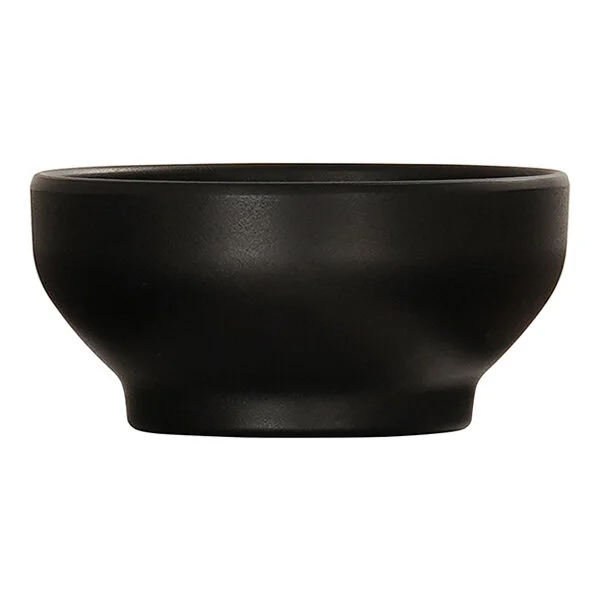 Cal-Mil Nova 12 oz. Black Round Melamine Soup Bowl - 6/Case