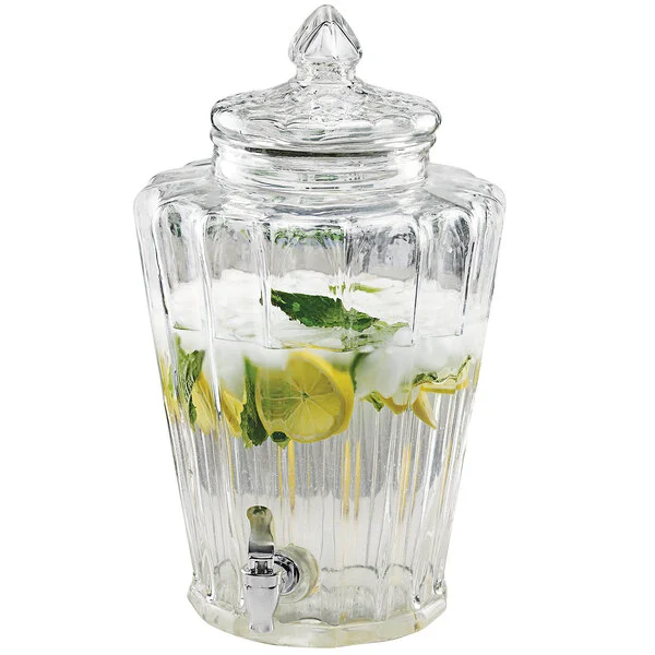 Stylesetter Royal Ridge 2.3 Gallon Glass Beverage Dispenser by Jay Companies Stylesetter Royal Ridge 2.3 Gallon Glass Beverage Dispenser by Jay Companies